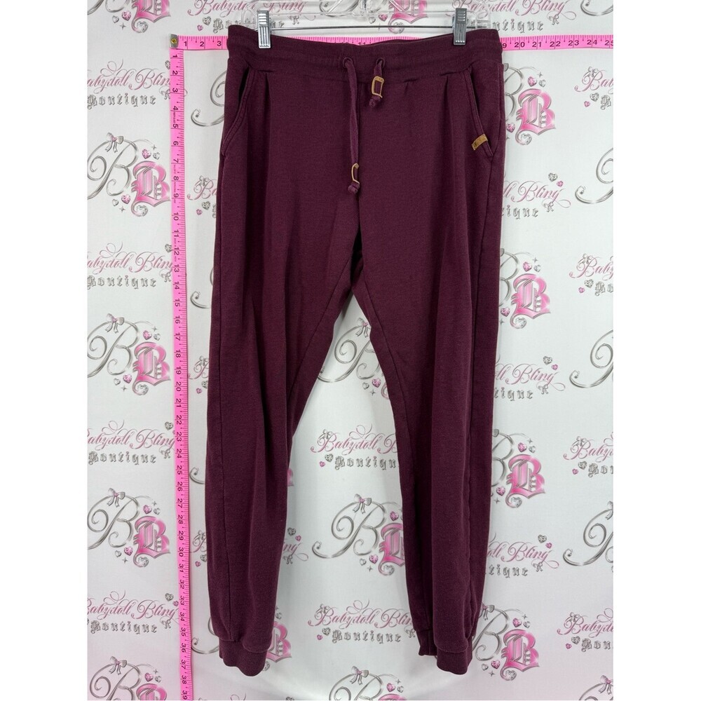 tentree pants sweat pants jogger Burgundy Drawstring Joggers